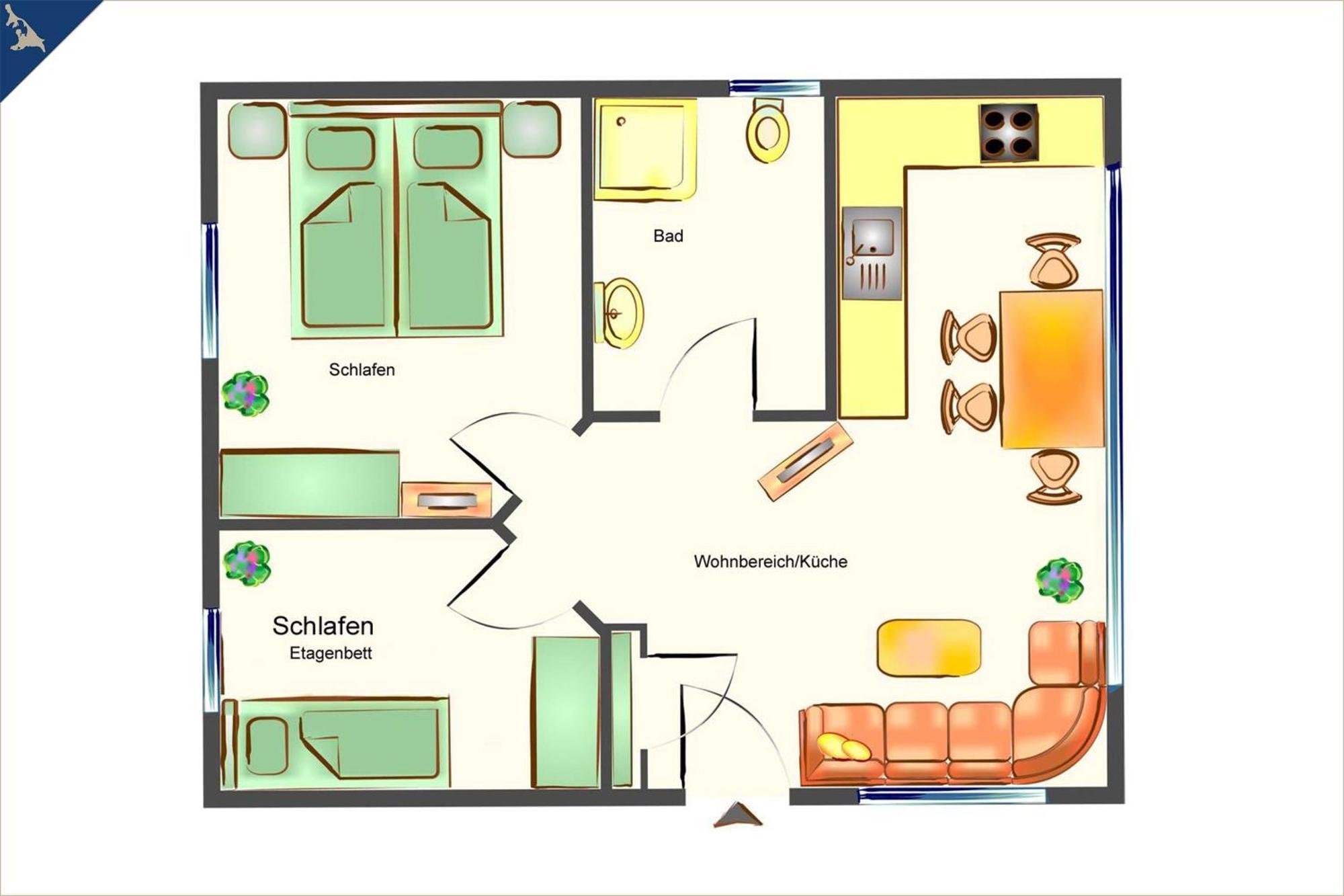 Villa Doris Bng 9 Auritz 제바트헤링스도르프 외부 사진